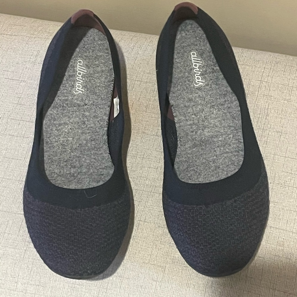 Allbirds Tree Breezer Ballet Flats in Night Navy, size 7.5